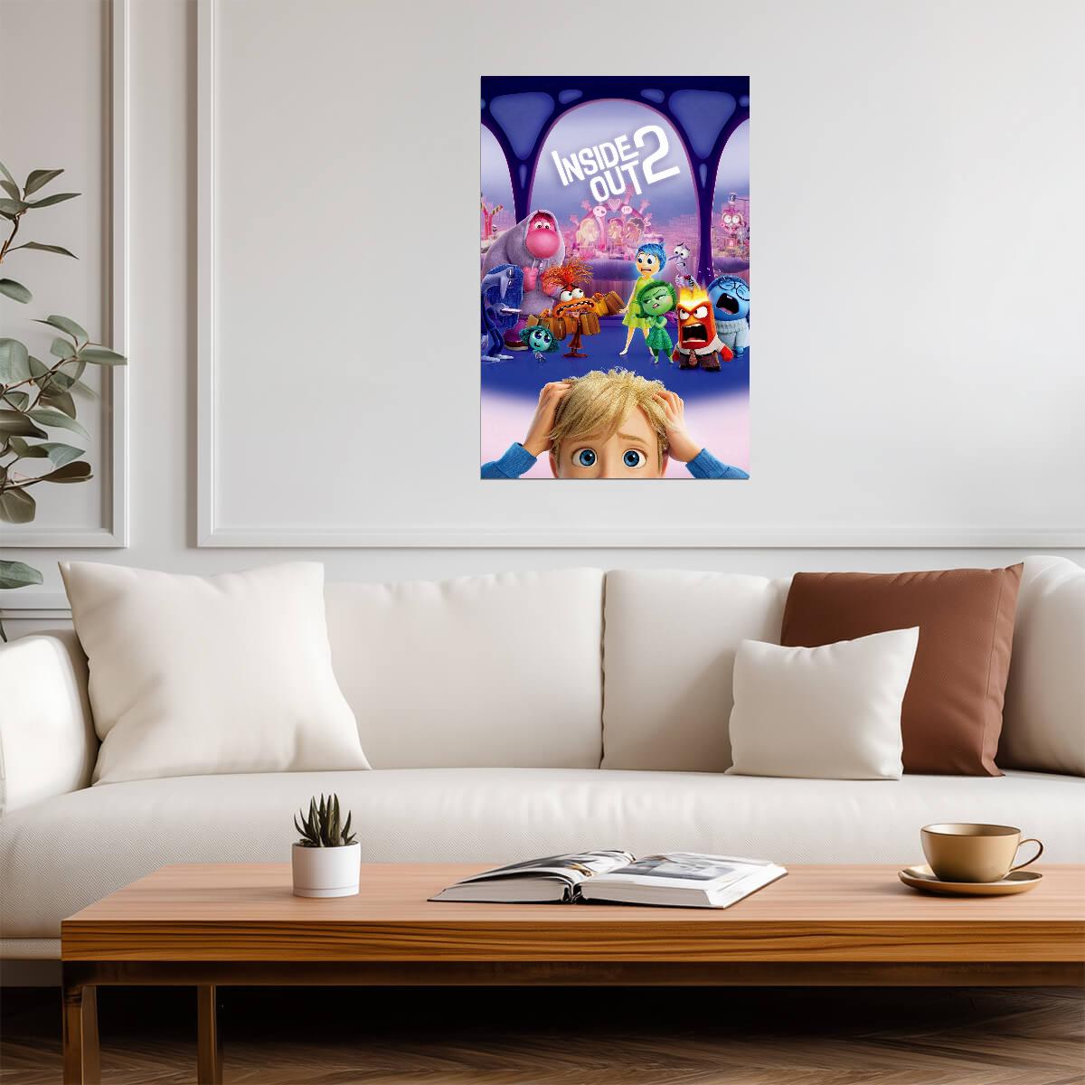 Inside Out 2 Movie Poster | Riley and the Emotions at Headquarters - Movies & TV Poster