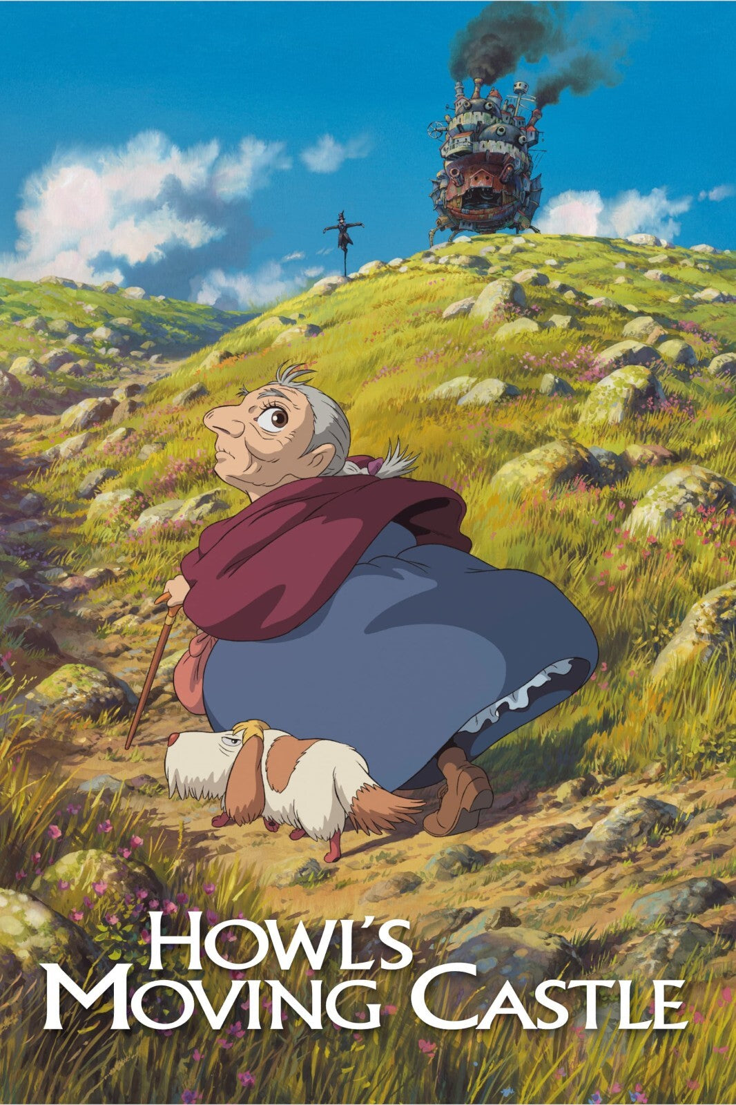 Howl's Moving Castle Movie Poster | Sophie on a Grassy Hill - Anime Poster