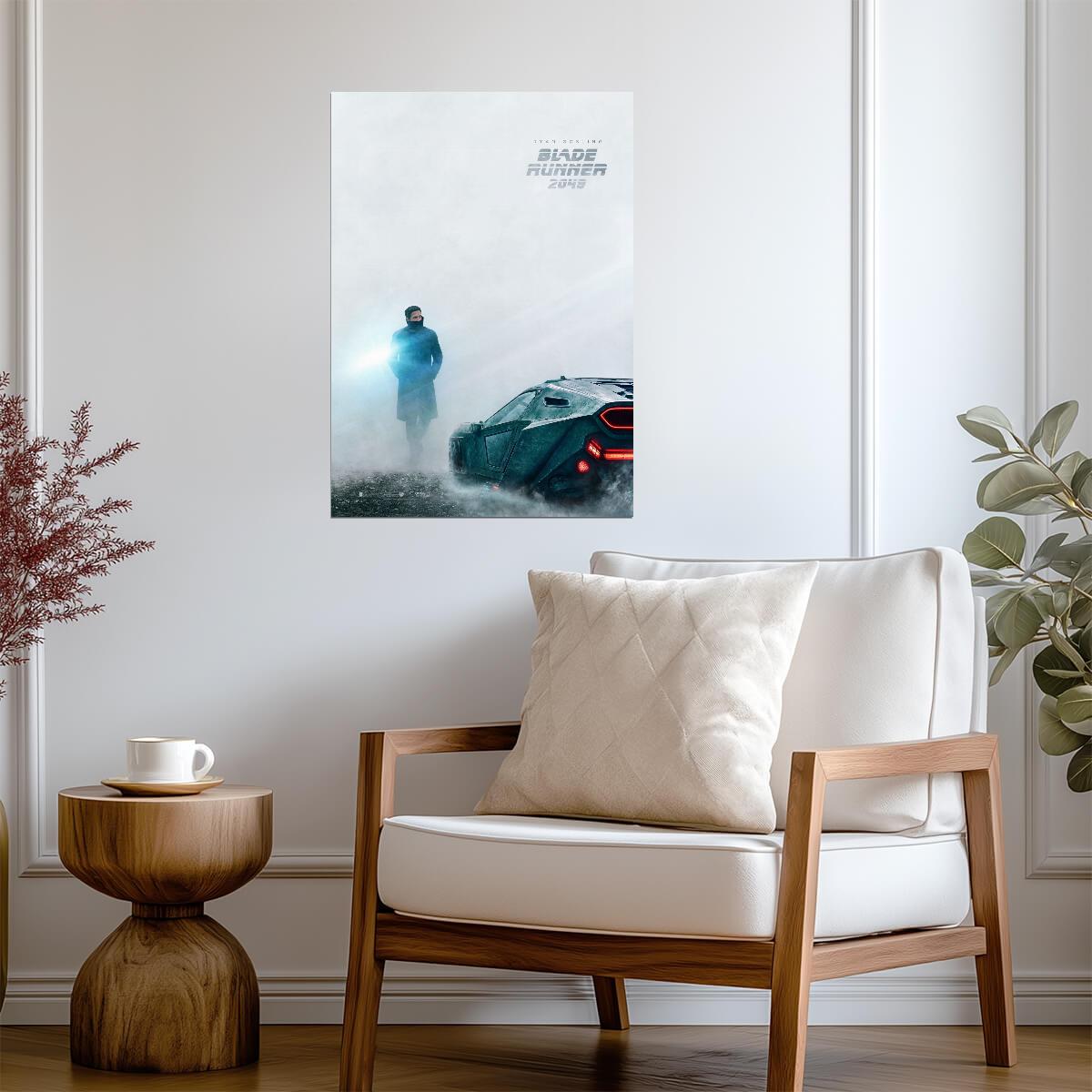 Blade Runner 2049 Movie Poster | Lone Figure in Snow beside a Spinner - Movies & TV Poster