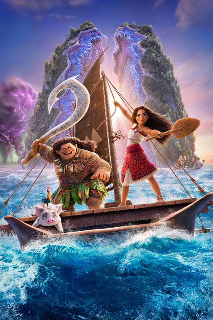 Moana 2 Movie Poster | Moana and Maui at the Split Island - Movies & TV Poster