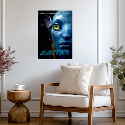 Avatar 2009 Movie Poster | Na'vi Eye Close-Up - Movies & TV Poster
