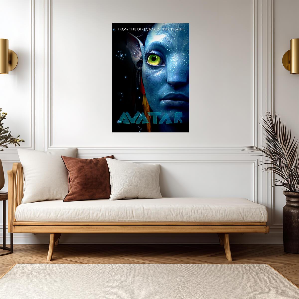 Avatar 2009 Movie Poster | Na'vi Eye Close-Up - Movies & TV Poster