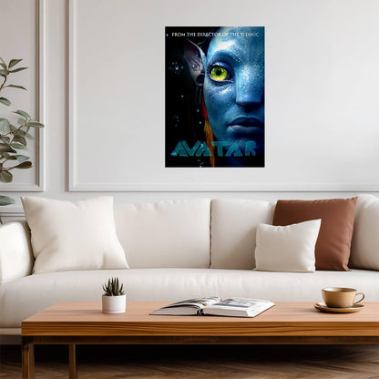 Avatar 2009 Movie Poster | Na'vi Eye Close-Up - Movies & TV Poster