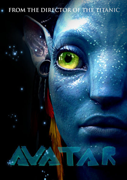 Avatar 2009 Movie Poster | Na'vi Eye Close-Up - Movies & TV Poster