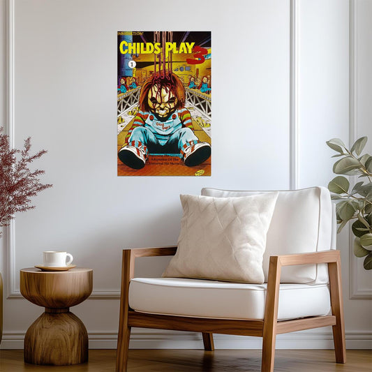 Child's Play 3 Poster | Chucky on the Toy Conveyor | Comic Issue 1 Cover - Graphic & Art Poster