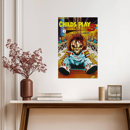 Child's Play 3 Poster | Chucky on the Toy Conveyor | Comic Issue 1 Cover - Graphic & Art Poster