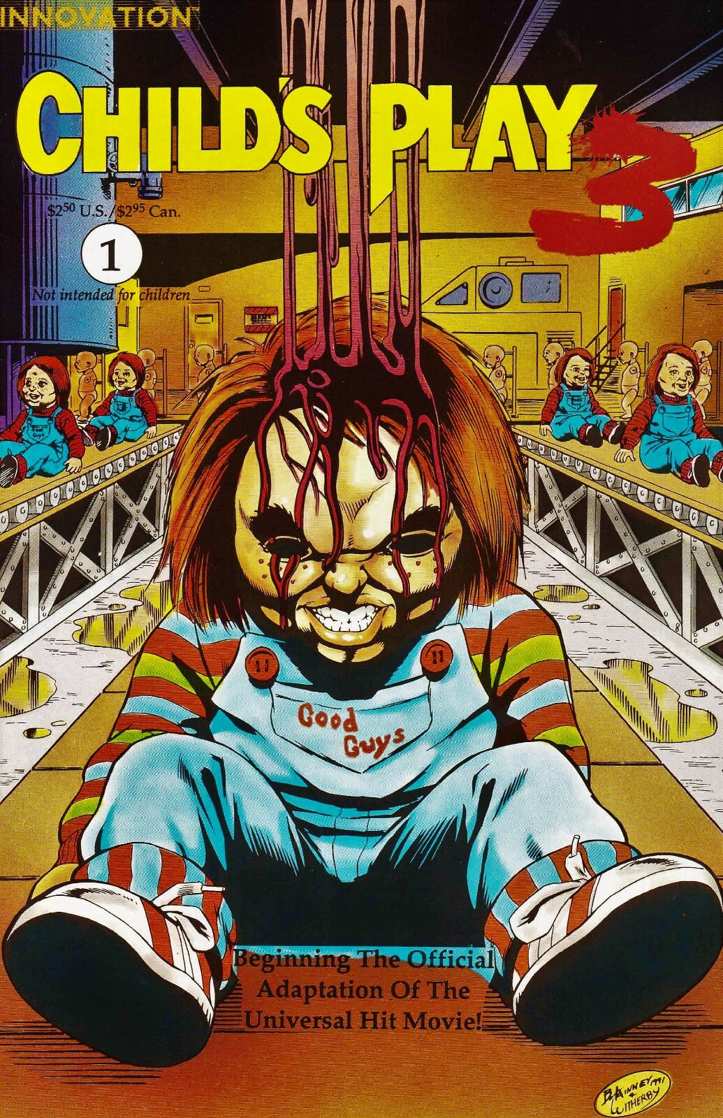Child's Play 3 Poster | Chucky on the Toy Conveyor | Comic Issue 1 Cover - Graphic & Art Poster