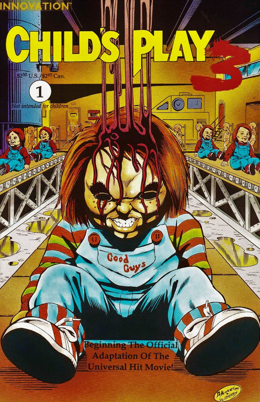 Child's Play 3 Poster | Chucky on the Toy Conveyor | Comic Issue 1 Cover - Graphic & Art Poster