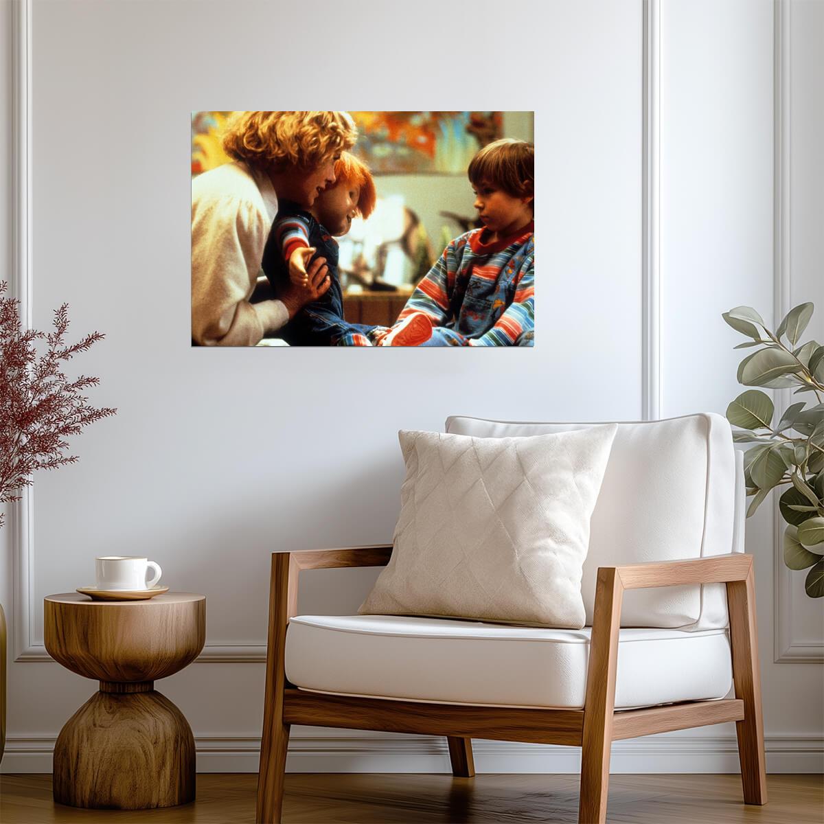 Child's Play 1988 Movie Poster | Karen and Andy Barclay with the Doll - Movies & TV Poster