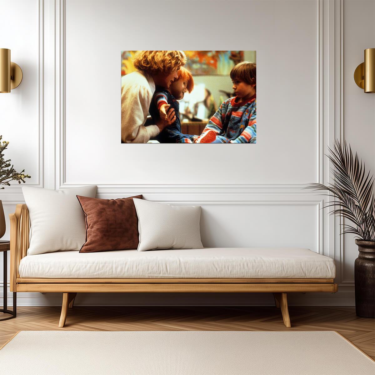 Child's Play 1988 Movie Poster | Karen and Andy Barclay with the Doll - Movies & TV Poster