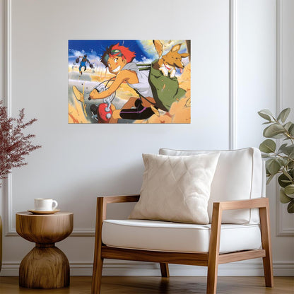 Cowboy Bebop Poster | Edward and Ein on a Scooter - Anime Poster
