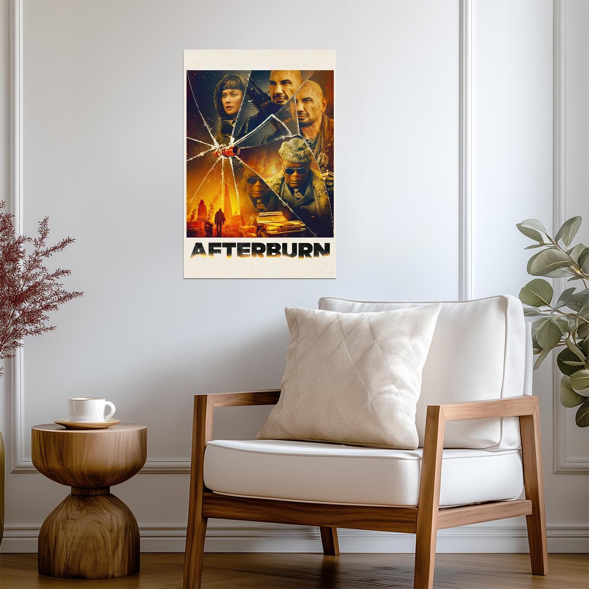 Afterburn 2025 Movie Poster | Cast Collage Print - Movies & TV Poster