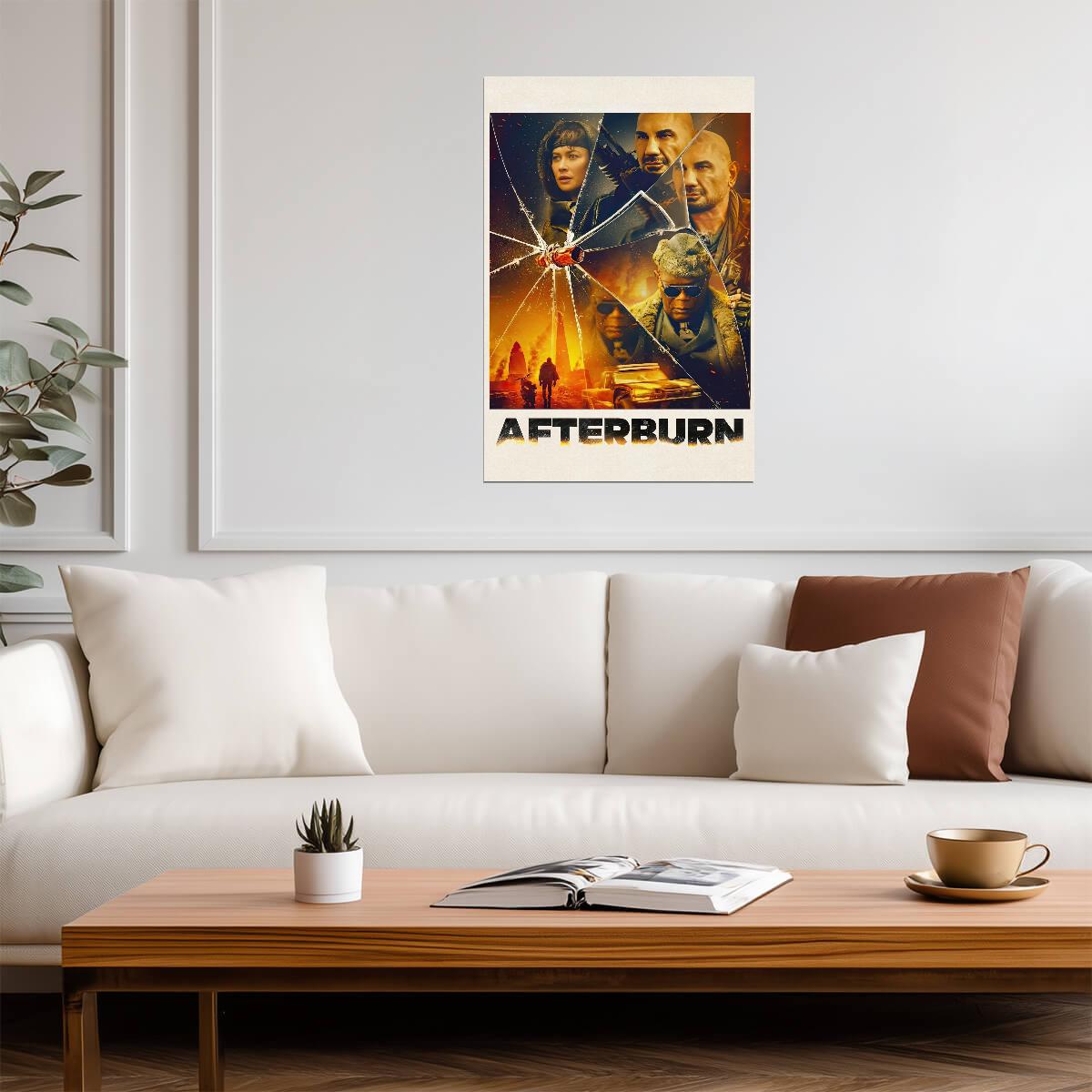 Afterburn 2025 Movie Poster | Cast Collage Print - Movies & TV Poster