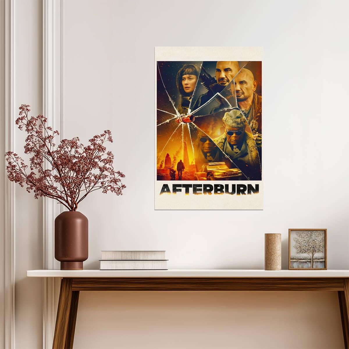 Afterburn 2025 Movie Poster | Cast Collage Print - Movies & TV Poster