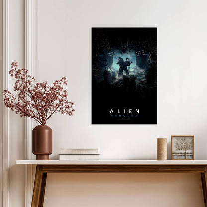 Alien Romulus Movie Poster | Crew in the Xenomorph Hive - Movies & TV Poster