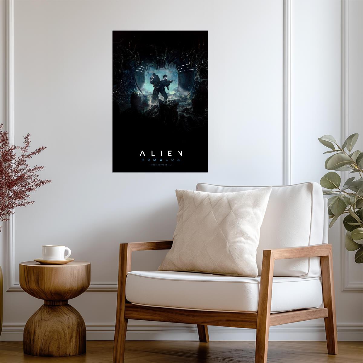 Alien Romulus Movie Poster | Crew in the Xenomorph Hive - Movies & TV Poster