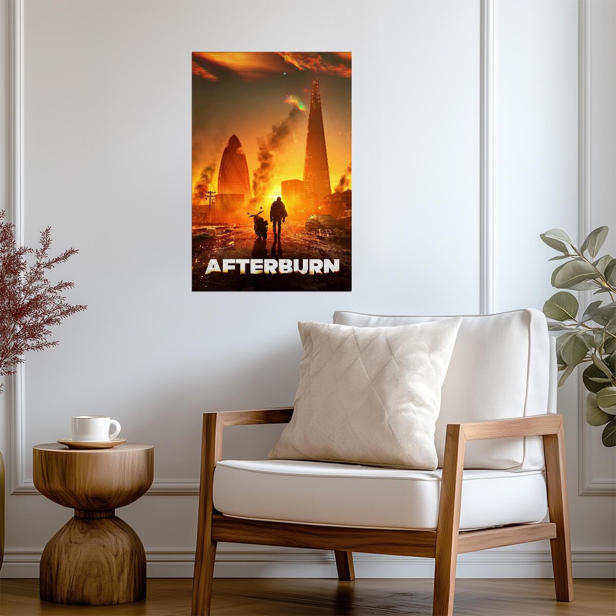 Afterburn 2025 Movie Poster | London in Flames - Movies & TV Poster