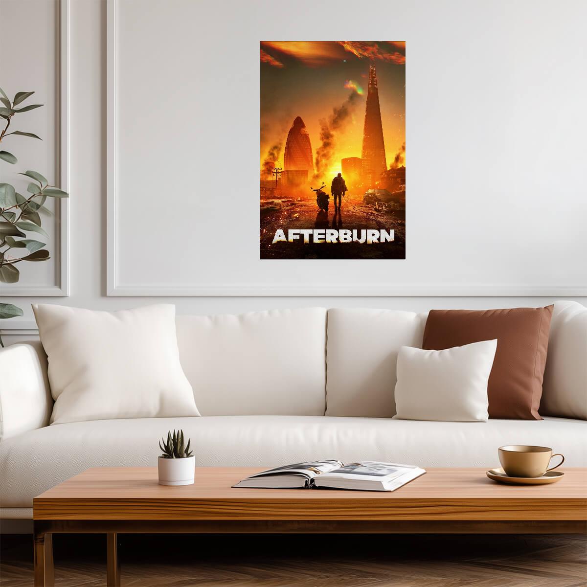 Afterburn 2025 Movie Poster | London in Flames - Movies & TV Poster