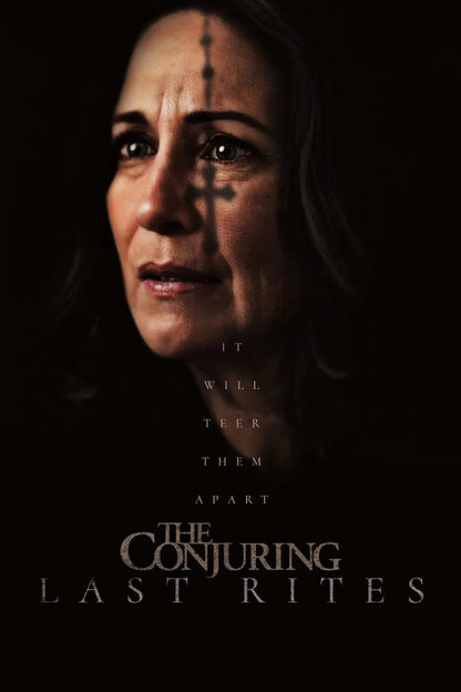 The Conjuring Last Rites Movie Poster | Lorraine Warren with a Cross on Her Forehead - Movies & TV Poster