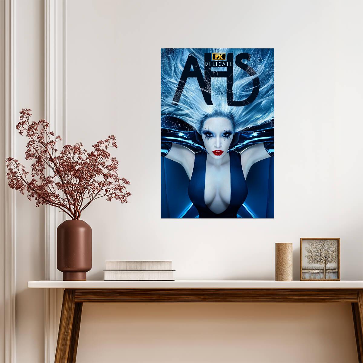American Horror Story Delicate Poster | Kim Kardashian with Spider Legs - Movies & TV Poster