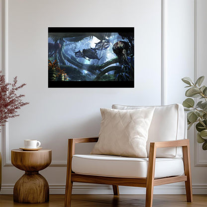 Avatar 2009 Movie Poster | Pandora Aircraft in the Jungle - Movies & TV Poster
