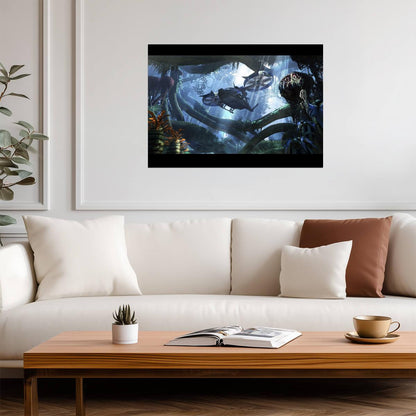 Avatar 2009 Movie Poster | Pandora Aircraft in the Jungle - Movies & TV Poster