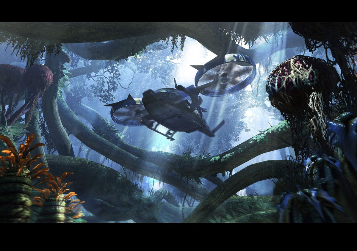 Avatar 2009 Movie Poster | Pandora Aircraft in the Jungle - Movies & TV Poster