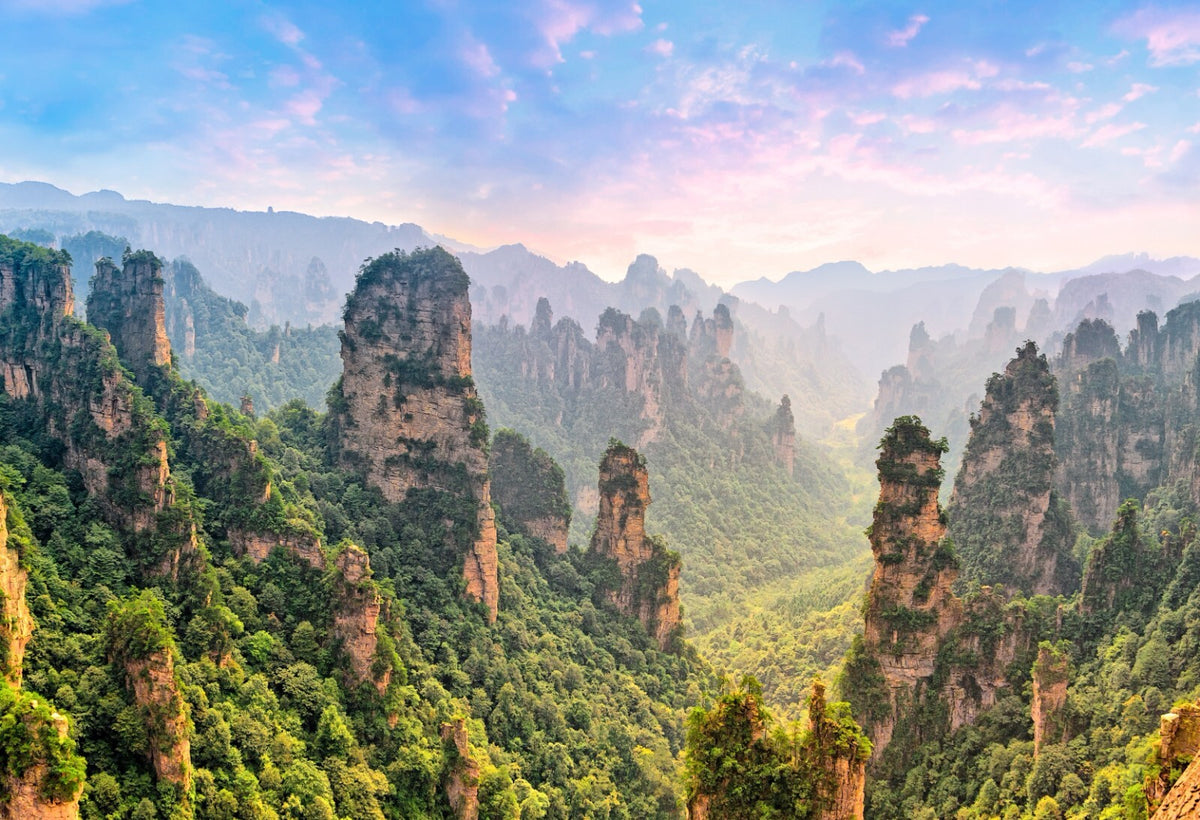Zhangjiajie National Forest Park Poster | Sandstone Peak Panorama - Photography Poster