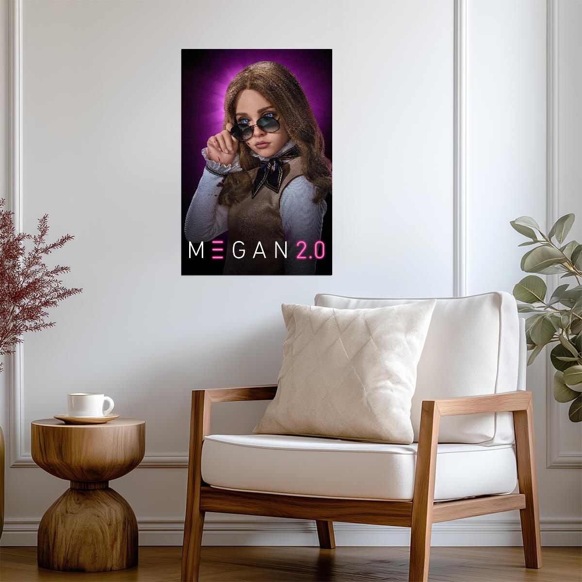 M3GAN 2.0 Movie Poster | Sunglasses and a Bloodstained Blouse - Movies & TV Poster