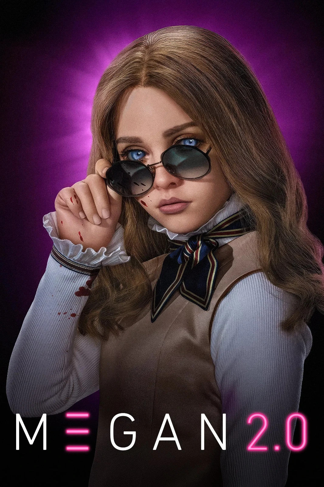 M3GAN 2.0 Movie Poster | Sunglasses and a Bloodstained Blouse - Movies & TV Poster