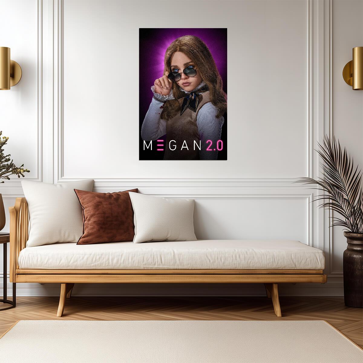 M3GAN 2.0 Movie Poster | Sunglasses and a Bloodstained Blouse - Movies & TV Poster