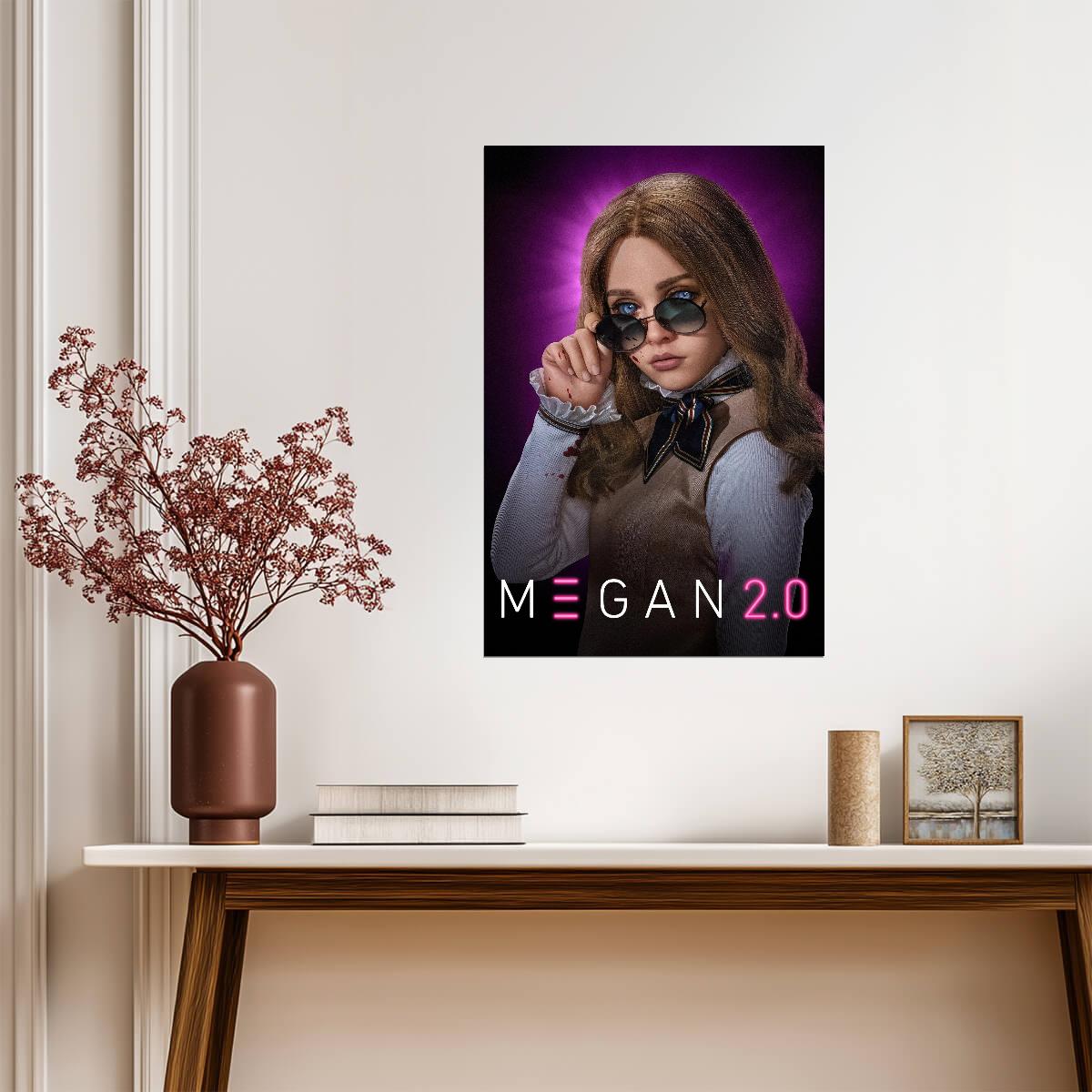M3GAN 2.0 Movie Poster | Sunglasses and a Bloodstained Blouse - Movies & TV Poster