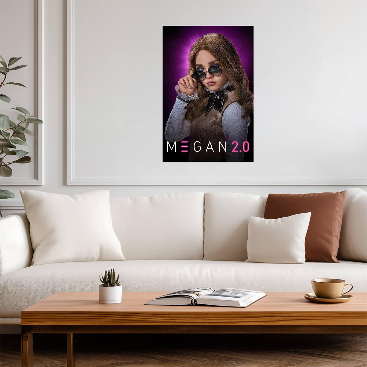 M3GAN 2.0 Movie Poster | Sunglasses and a Bloodstained Blouse - Movies & TV Poster