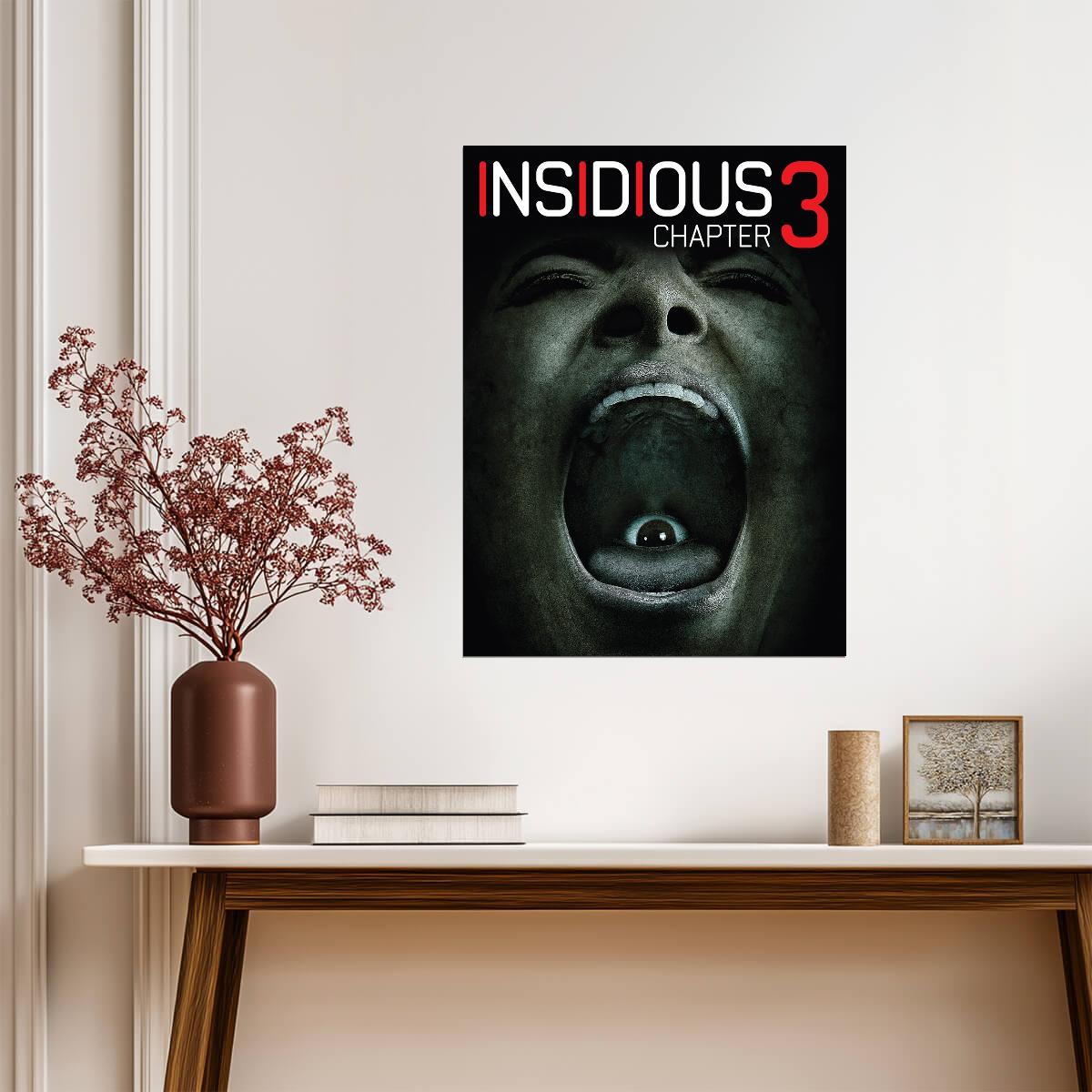 Insidious Chapter 3 Movie Poster | Eye Inside a Screaming Mouth - Movies & TV Poster