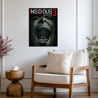 Insidious Chapter 3 Movie Poster | Eye Inside a Screaming Mouth - Movies & TV Poster
