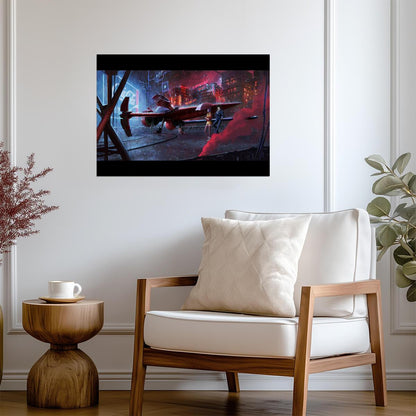 Cowboy Bebop Poster | Swordfish II in a Hangar - Anime Poster