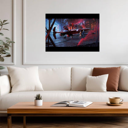 Cowboy Bebop Poster | Swordfish II in a Hangar - Anime Poster