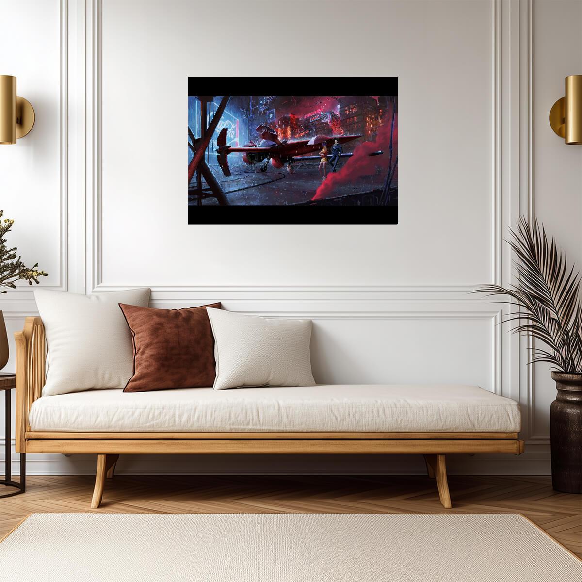 Cowboy Bebop Poster | Swordfish II in a Hangar - Anime Poster