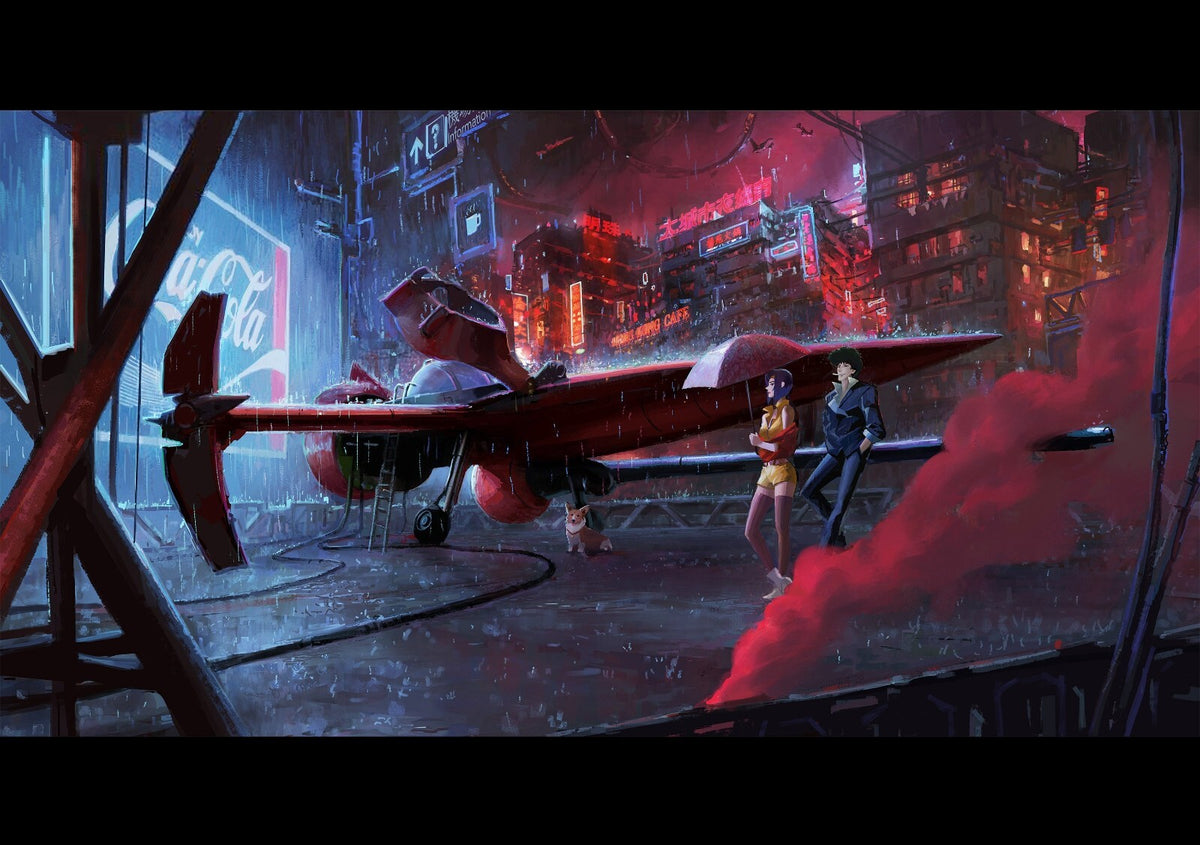 Cowboy Bebop Poster | Swordfish II in a Hangar - Anime Poster