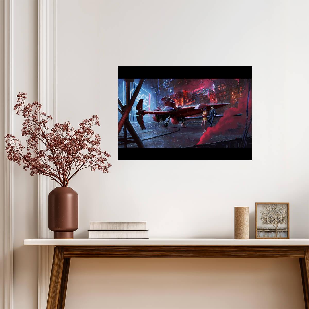 Cowboy Bebop Poster | Swordfish II in a Hangar - Anime Poster