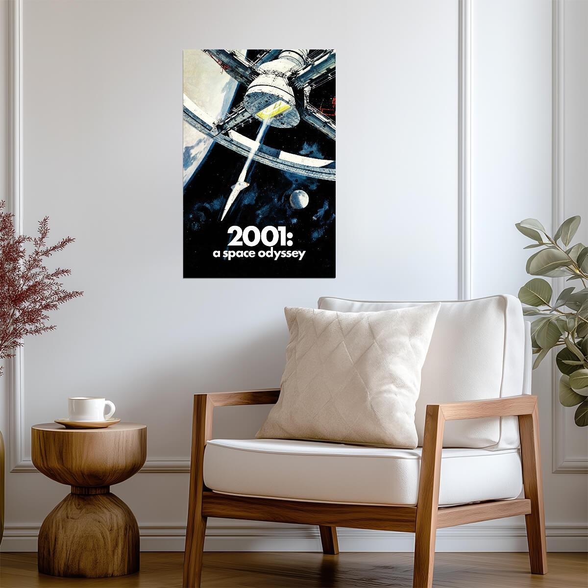 2001: A Space Odyssey Space Station Poster | Sci-Fi Movie Print - Movies & TV Poster