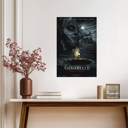 Annabelle Creation Movie Poster | Moonlit Well Illustration - Movies & TV Poster