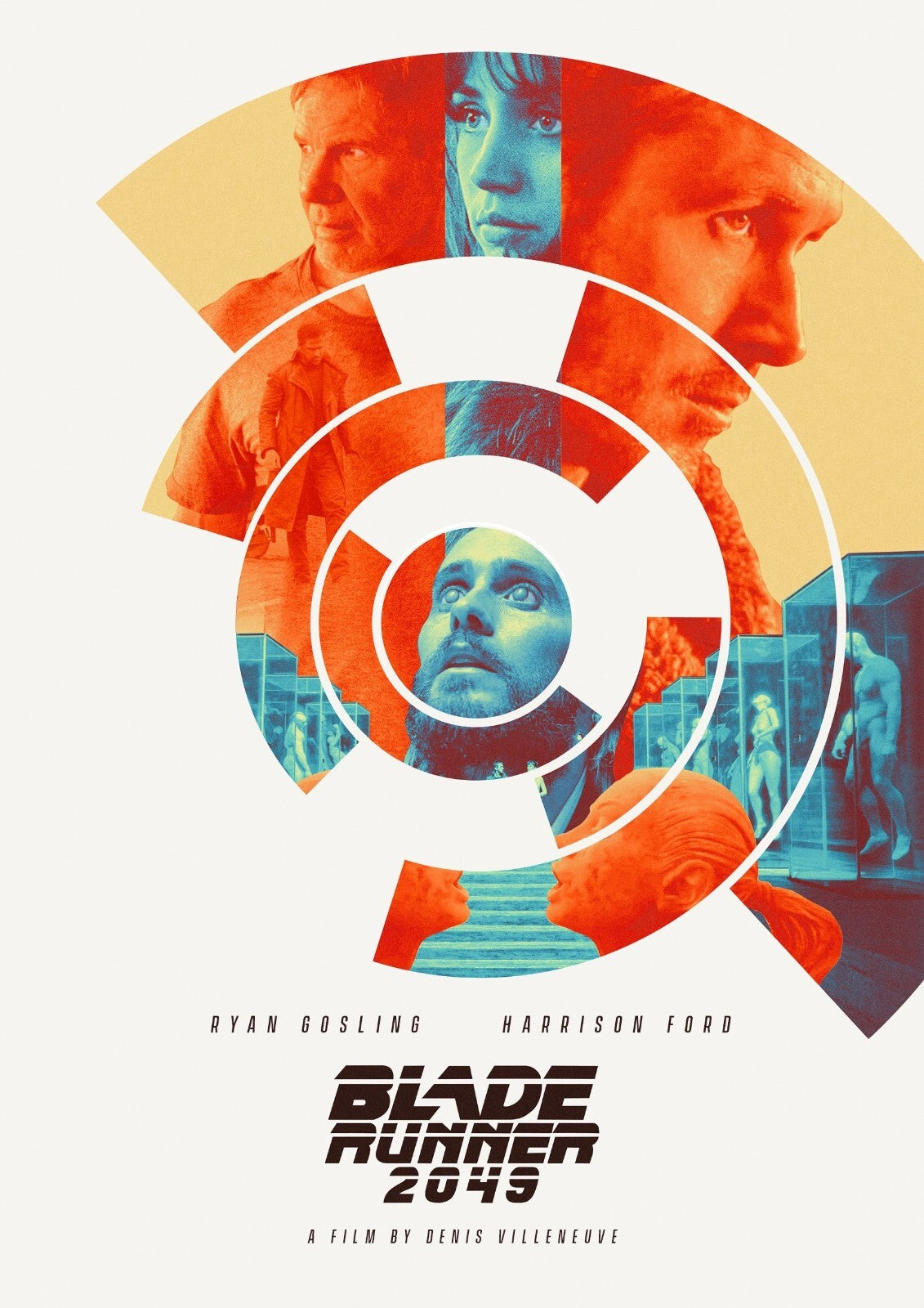 Blade Runner 2049 Movie Poster | Circular Cast Collage - Movies & TV Poster