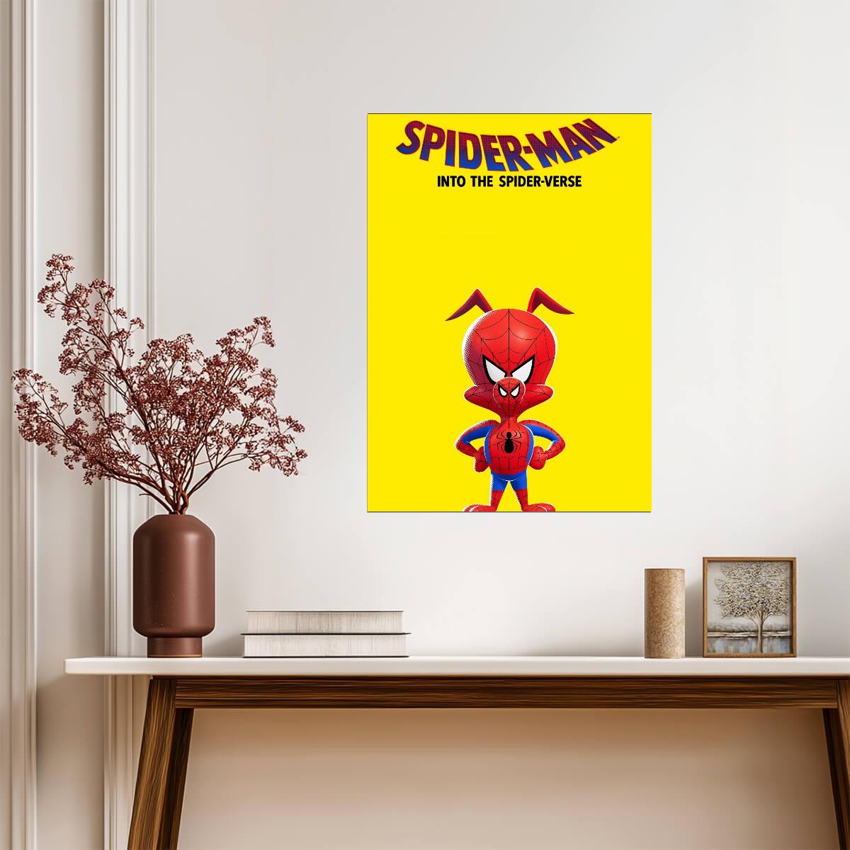 Spider-Man Into the Spider-Verse Movie Poster | Spider-Ham on Yellow - Movies & TV Poster