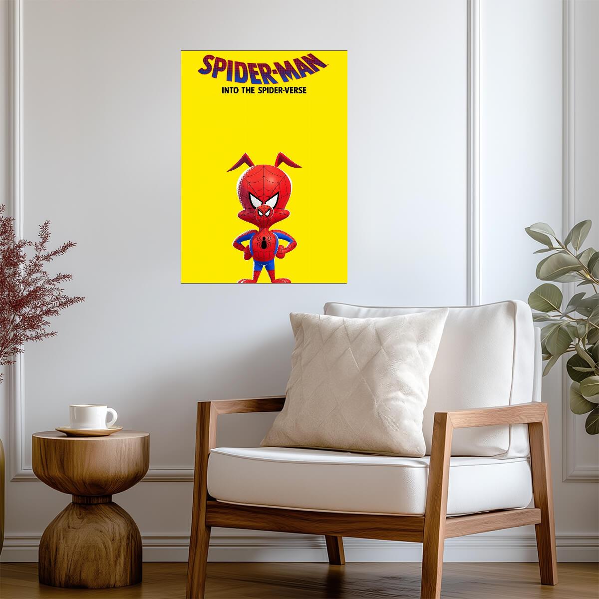 Spider-Man Into the Spider-Verse Movie Poster | Spider-Ham on Yellow - Movies & TV Poster