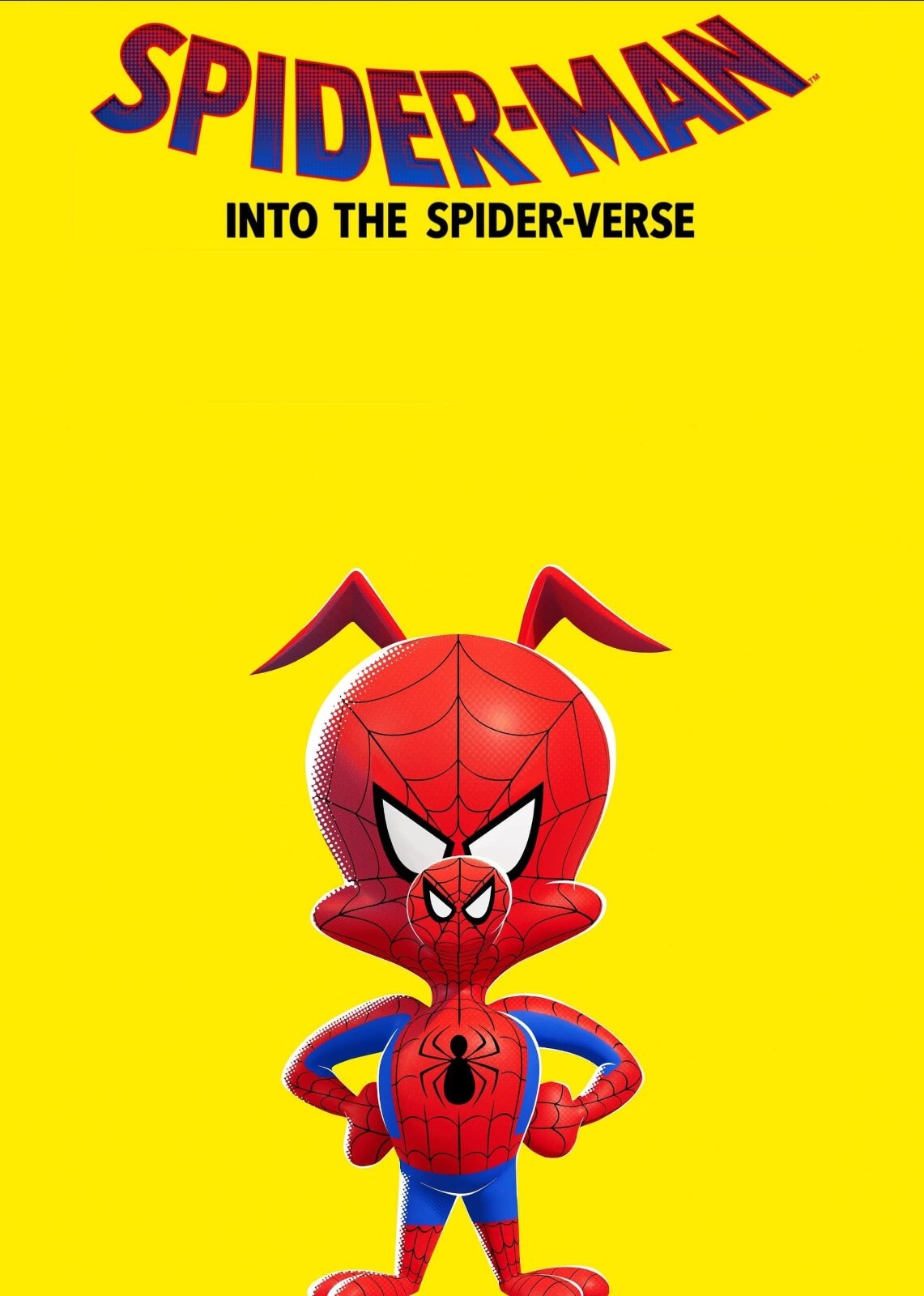 Spider-Man Into the Spider-Verse Movie Poster | Spider-Ham on Yellow - Movies & TV Poster