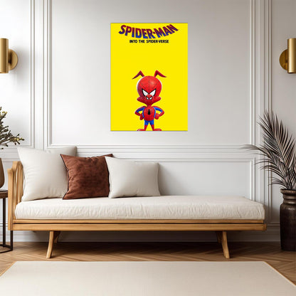Spider-Man Into the Spider-Verse Movie Poster | Spider-Ham on Yellow - Movies & TV Poster