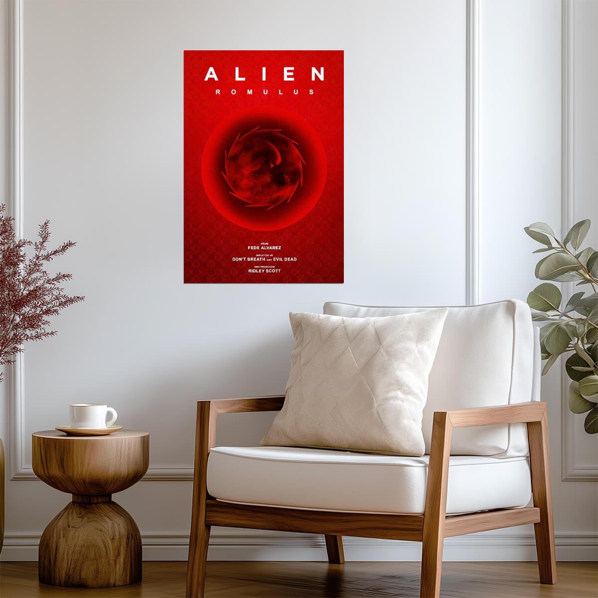 Alien Romulus Horror Movie Poster | Alien Embryo | Minimalist Composition - Movies & TV Poster