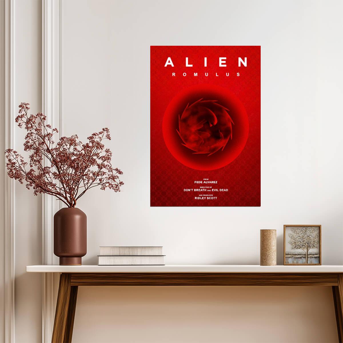 Alien Romulus Horror Movie Poster | Alien Embryo | Minimalist Composition - Movies & TV Poster