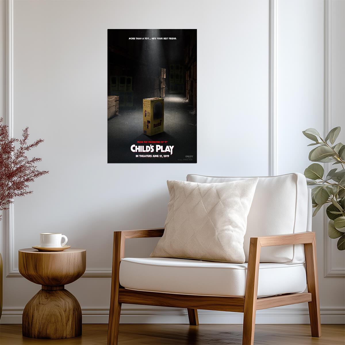 Child's Play 2019 Movie Poster | Buddi Box in a Dark Store Aisle - Movies & TV Poster